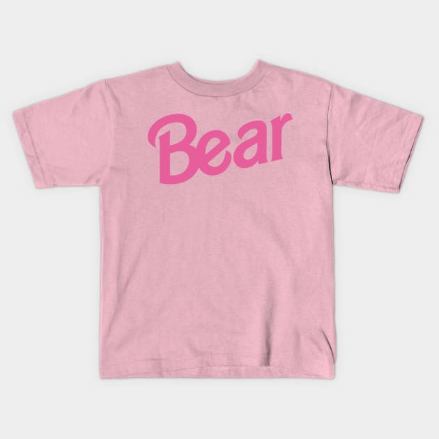 Bear Kids T-Shirt by byb